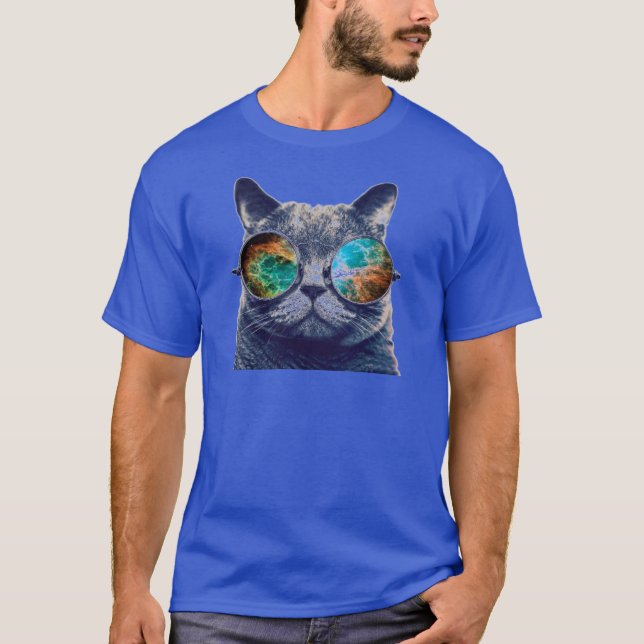 Gato com o t-shirt dos vidros do espaço (Frente)