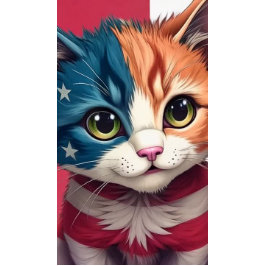 Gato da Bandeira Americana 