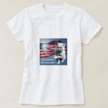 Gato-damas para camiseta Kamala