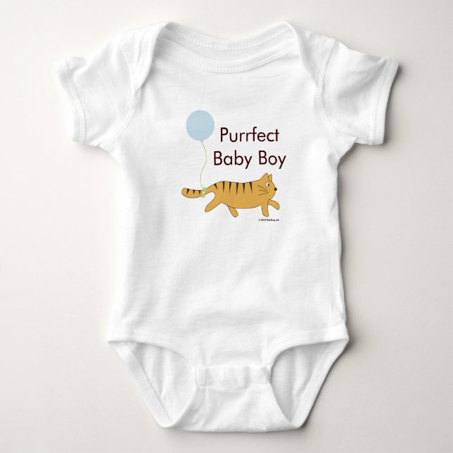 Gato de Bebê Puro com Camisa de Balão (Frente)