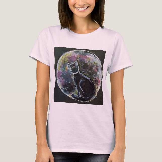 Gato de camisa na lua (Frente)