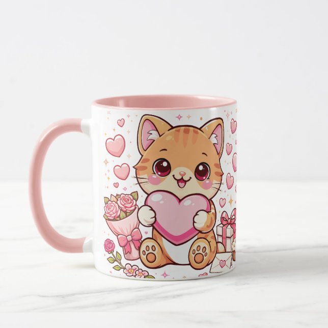 Gato de Caneca do Dia dos Namorados  (Esquerda)