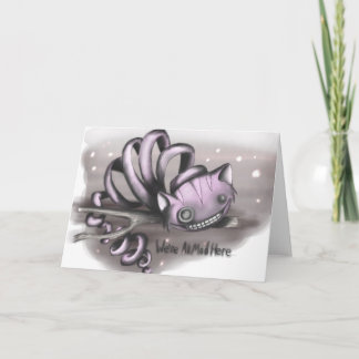 Gato de Cheshire - cartão de Alice