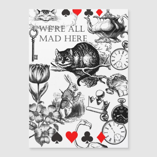 Gato de Cheshire clássico alice no país das maravi (Frente)