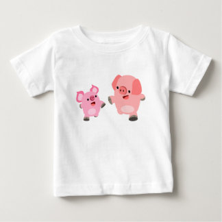 Gato de Coroa Porcos Camisa Bebê T-Shirt