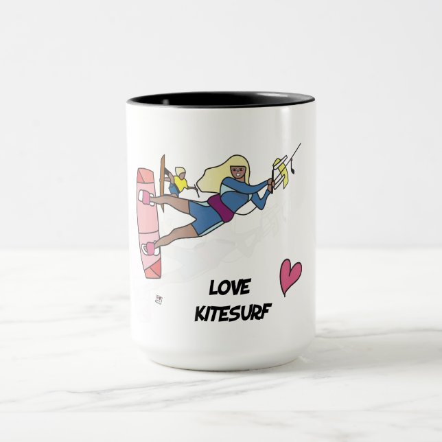 Gato de cozinha/cozinha - Caneca Kite (Centro)