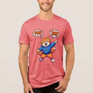 Gato de Desenho Animado Animado com Camiseta de Ca