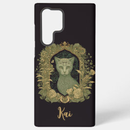 Gato de Floresta Elegante com Nome Personalizado