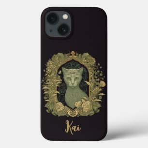 Gato de Floresta Elegante com Nome Personalizado