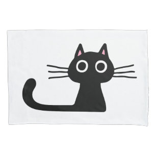 Gato de Gatinho Preto e Simples com Gaguetas Longa