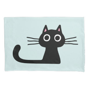 Gato de Gatinho Preto e Simples com Gaguetas Longa