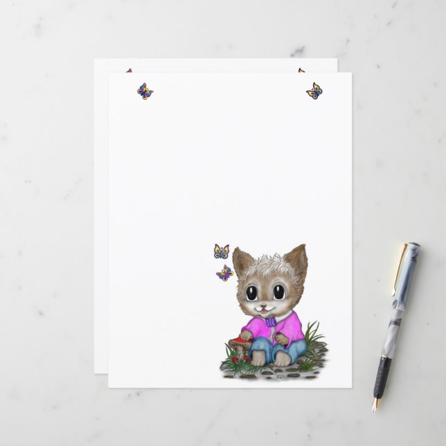 Gato de Gato e Borboleta (Frente/Verso In Situ)