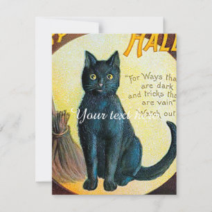Gato de Halloween de Feliz de outono