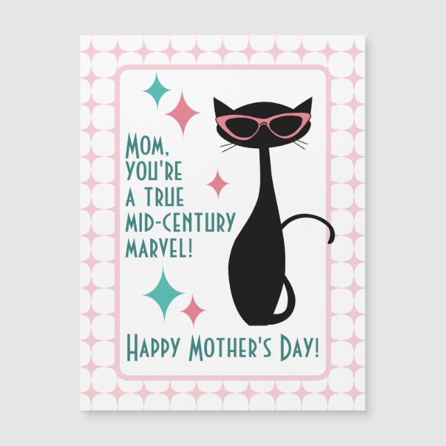 Gato de Meados do Século, Feliz Dia das Mães (Frente)