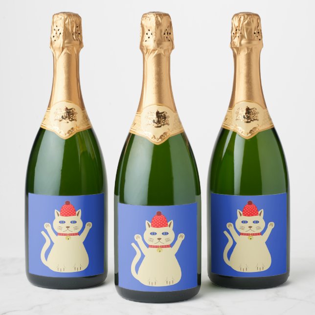 Gato de Natal bonito (Garrafas)