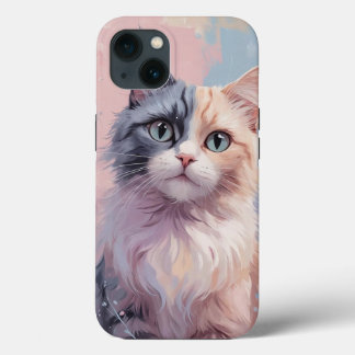 Gato de Pastel Whimsical - Meia Cinza, Meia Ginger