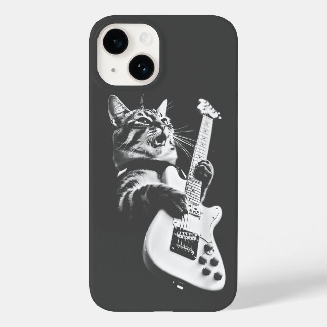Gato de Rocha Tocando Guitarra - Gato de Guitarra  (Verso)