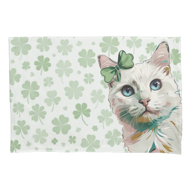 Gato de Shamrock com olhos azuis (Frente)