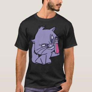 Gato De Yzma Com Camiseta Clássica De Frasco Venen