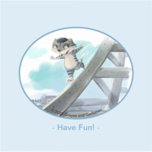 Gato Desliza Torre Eiffel – Adesivo de Vinil Diver