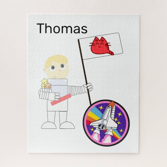 Gato do Astronauta quebra-cabeça (Vertical)