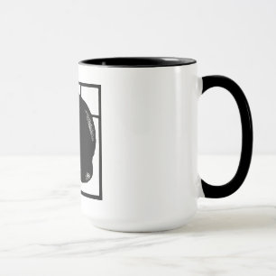 Gato do gatinho do Woodcut do Victorian na caneca