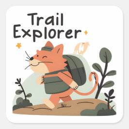 Gato do Trail Explorer - Adesivo