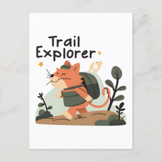 Gato do Trail Explorer - Cartão postal