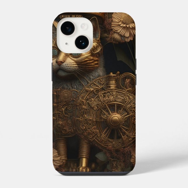 Gato Dourado Gótico Steampunk (Verso)