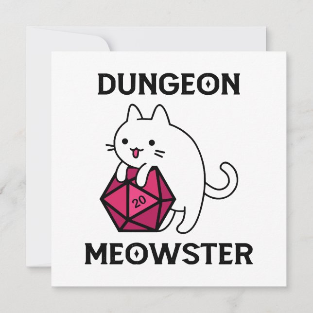 Gato Dungeon Meowster Engraçado (Frente)