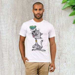 Gato E Borboleta Usam T-Shirt