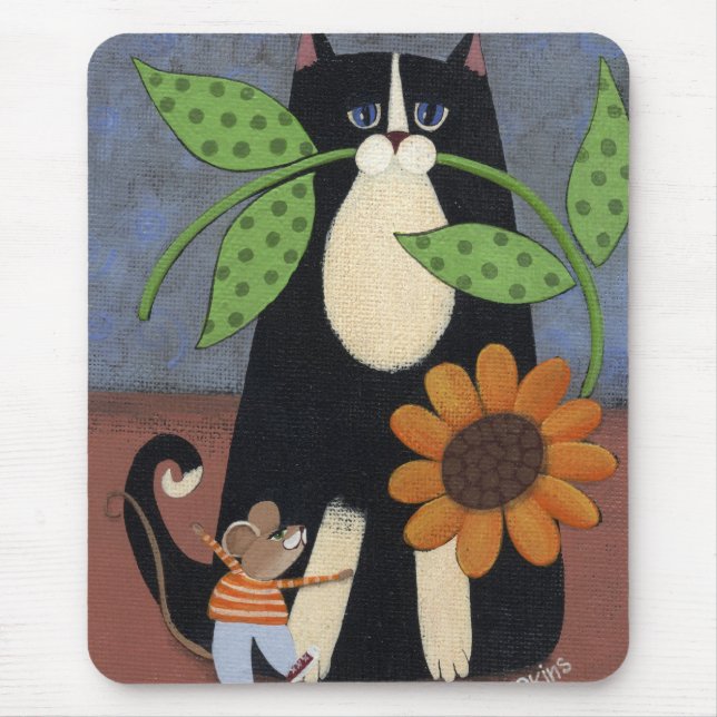 Gato e Mousepad (Frente)