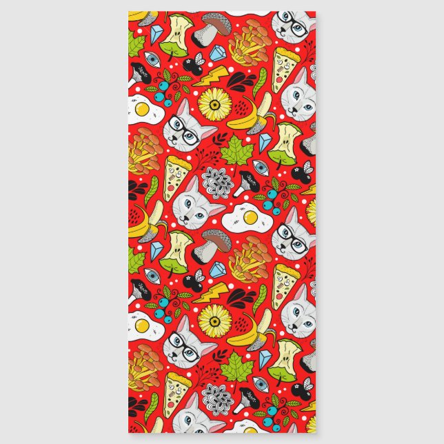 Gato e ovo em vermelho (Frente)