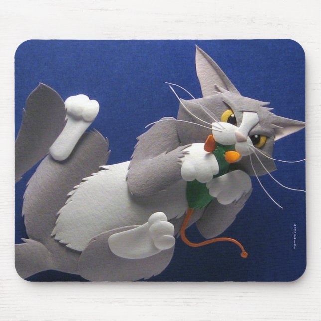Gato e rato Mousepad (Frente)