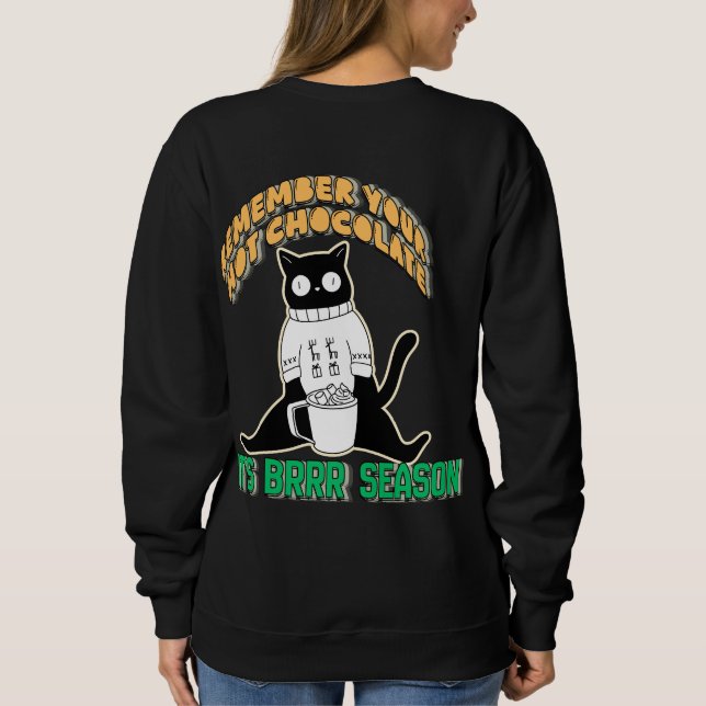 Gato Engraçado de Suéter  (Verso)