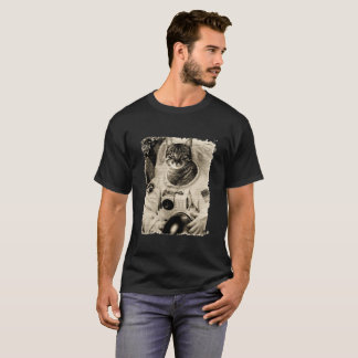 Gato engraçado do espaço - t-shirt de Catronaut-