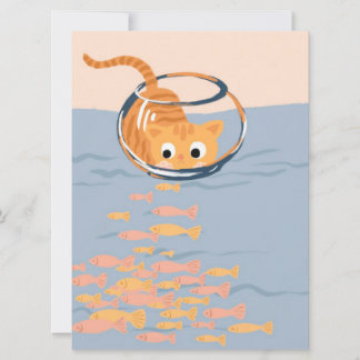 Gato Engraçado em Peixes de Aquário|Aquário Colori