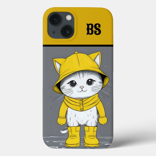 Gato Engraçado em Raízes de Chuva - Humor de Gato (Verso)