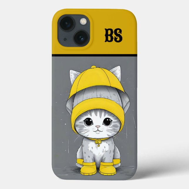 Gato Engraçado em Raízes de Chuva - Humor de Gato (Verso)