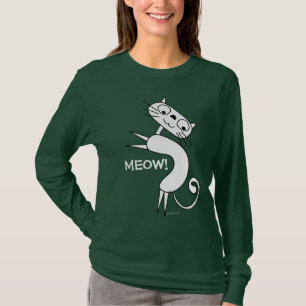 Gato Engraçado Meow T-Shirt 10