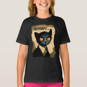 Gato Entediado Por Humanos Arte Para T-Shirt Gat