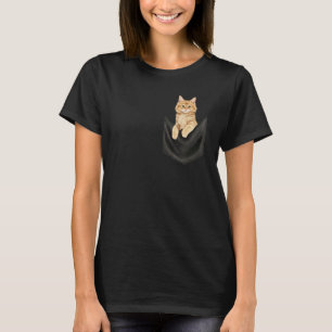Gato Espiando, Gato Fofo na Camiseta de Gatos Bols