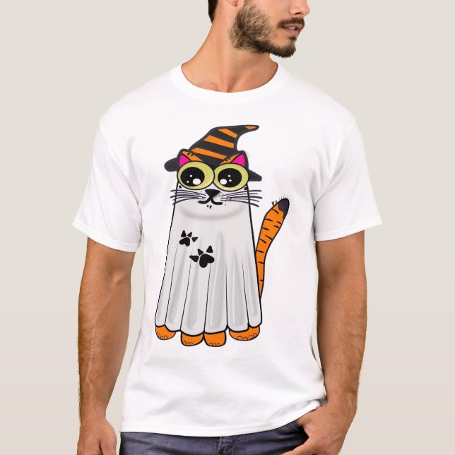 Gato Fantasma. Camiseta Oversized (Frente)