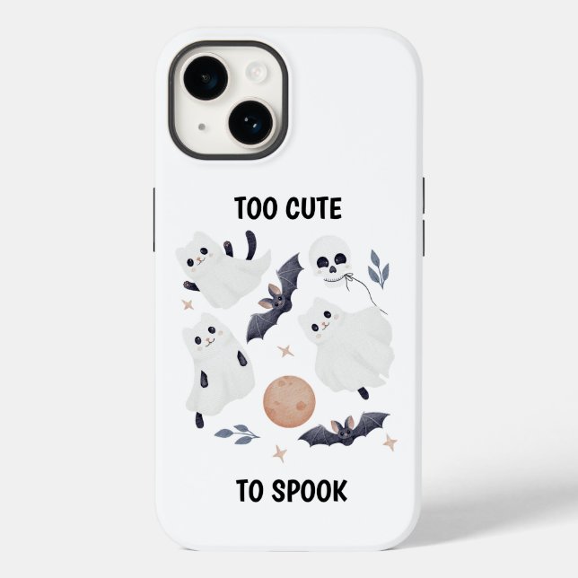 Gato Fantasma Fofo de Halloween Muito Fofo Para As (Verso)