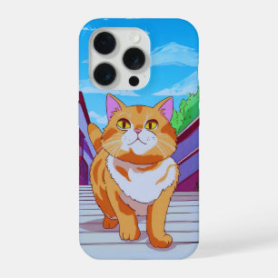 Gato fofo em uma aventura