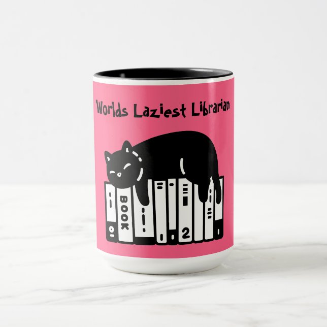 Gato Fofo, Gato Engraçado, Caneca da Bibliotecária (Centro)