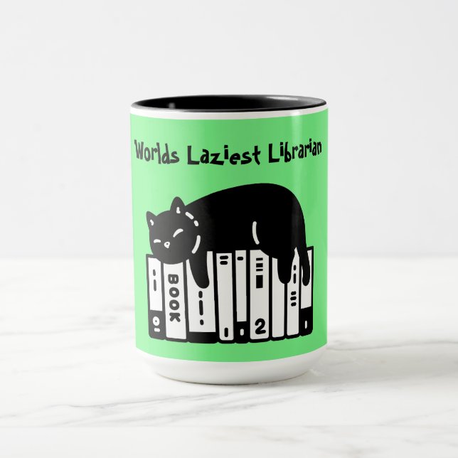 Gato Fofo, Gato Engraçado, Caneca da Bibliotecária (Centro)