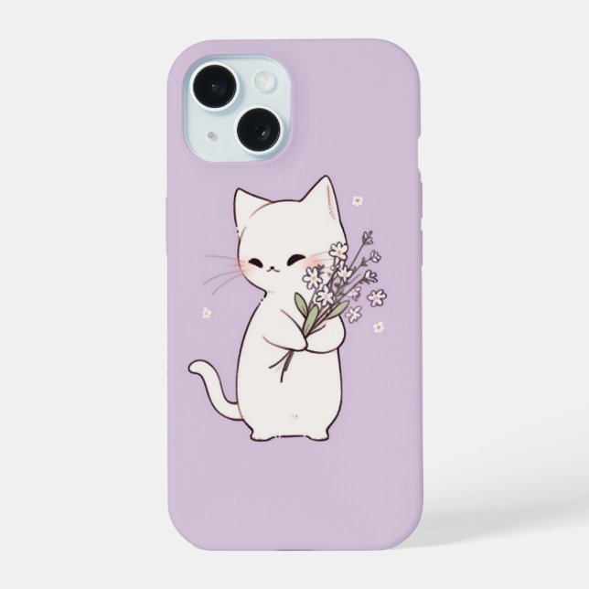 Gato fofo minimalista (Verso)