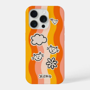 Gato Fofo Retro com acentos