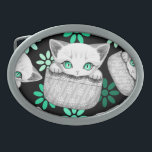 Gato, Gato, Gato e Playaking de uma Bolsa<br><div class="desc">Gato de Bebê Bestial e gatinho com olhos aqua grandes,  saindo de um bolso. Ilustração vetorial original de Copyright BluedarkArt TheChameleonArt.</div>